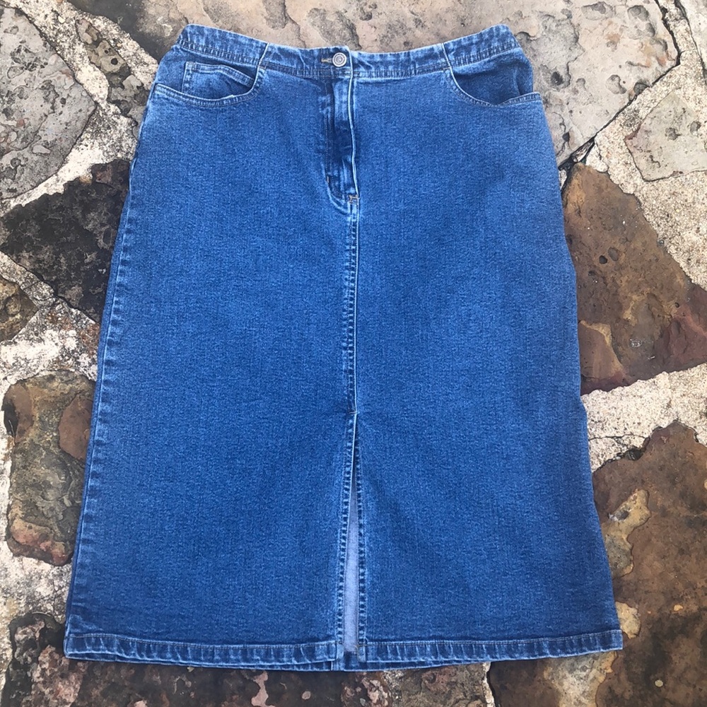 Vintage Denim Skirt Sz 6 EUC